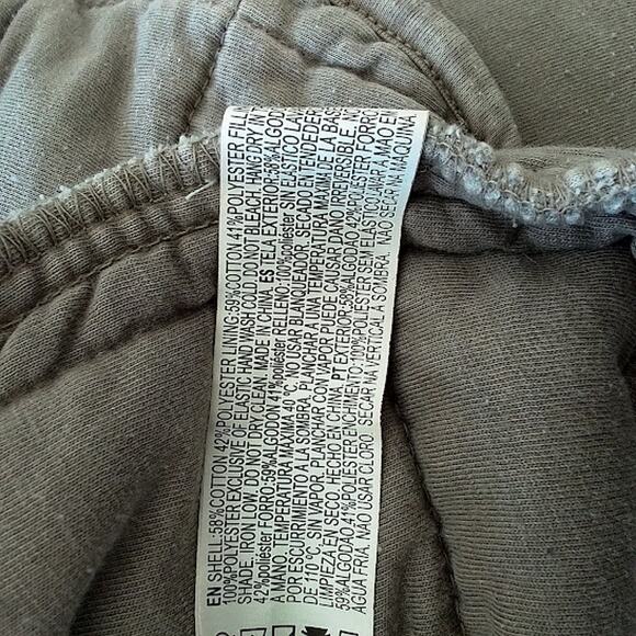 Forever 21 Tan Quilted Bomber Jacket Oversized Zip Front Size M - Picture 4 of 4